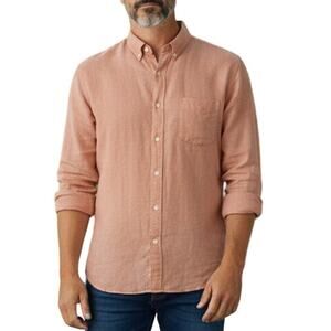 J. Crew Baird McNutt Irish Linen Shirt Garment dyed 100% Linen Slim fit XL